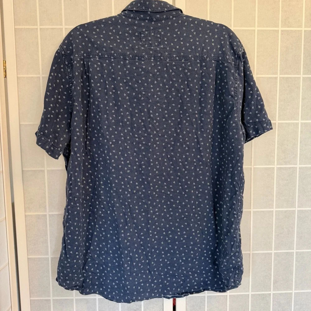 Rails Carson Linen-Blend Shirt Windy Palmate XL NWOT